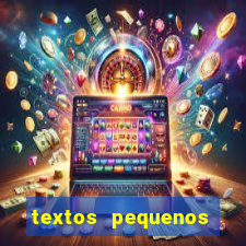 textos pequenos para alfabetizar